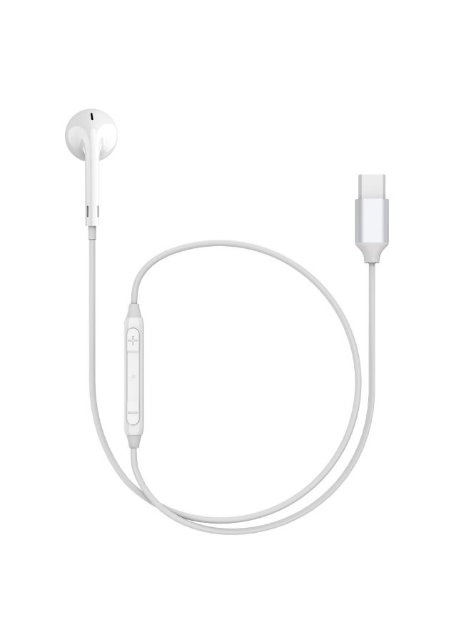 MYX Voice MT-01W USB-C Wired Mono Earphone | Ergonomic In-Ear Design | HD Sound for Music & Calls